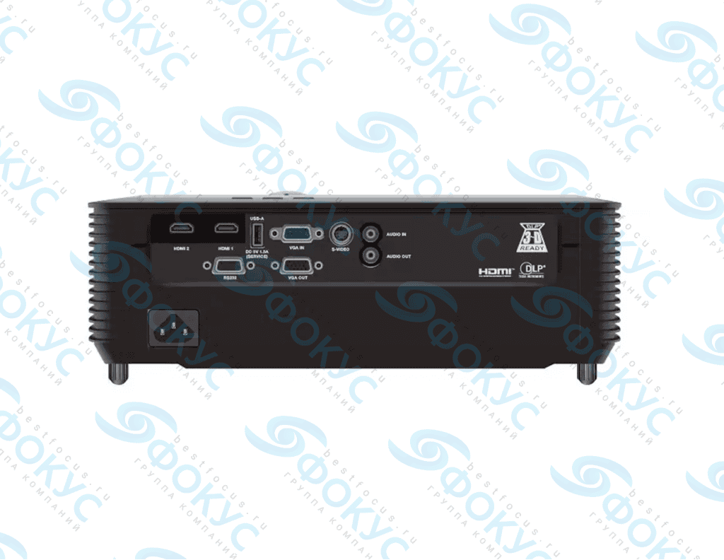 Разъемы проектора InFocus IN1148BST: HDMI, USB, VGA, S-Video, аудио вход и выход