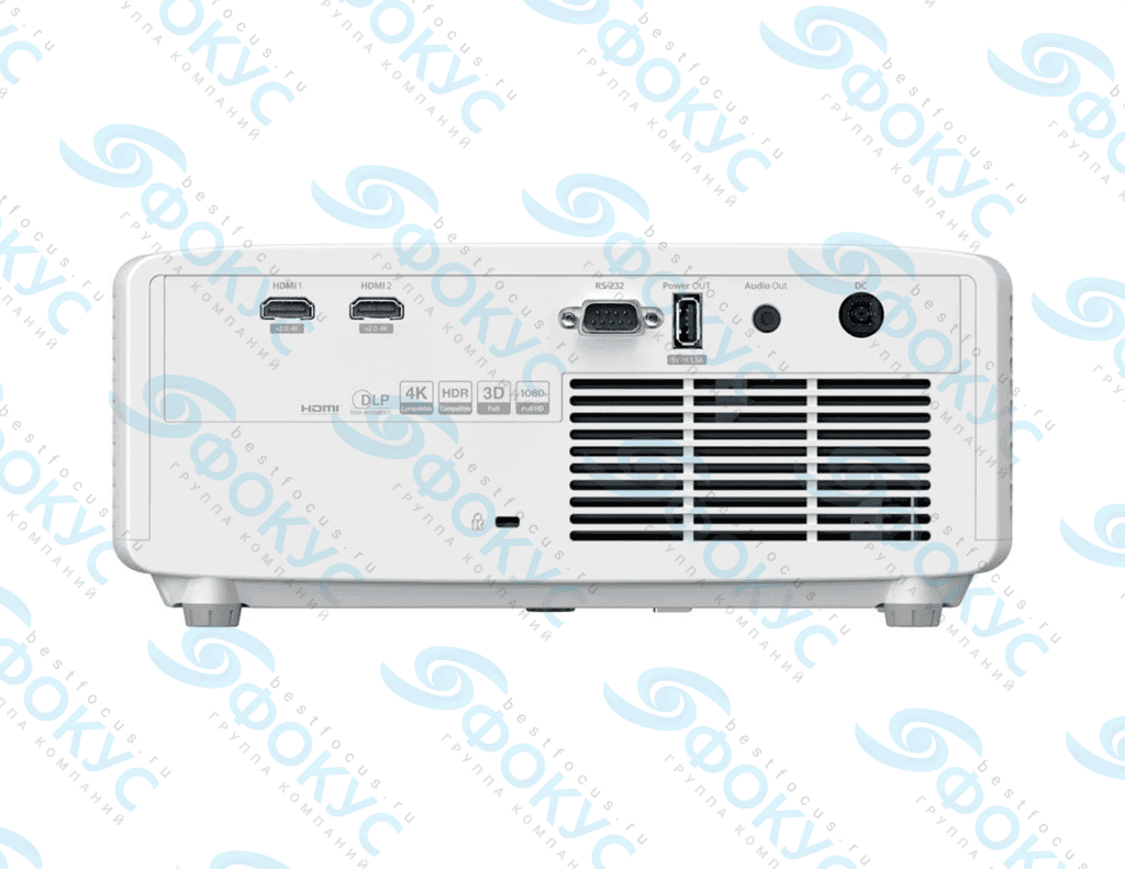 Лазерный проектор Optoma ZH400, задняя панель с HDMI, USB и аудиоразъемами