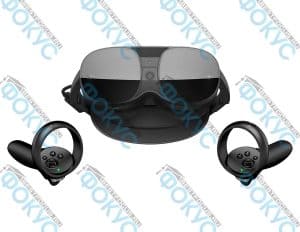 VR-очки и контроллеры из набора виртуальной реальности