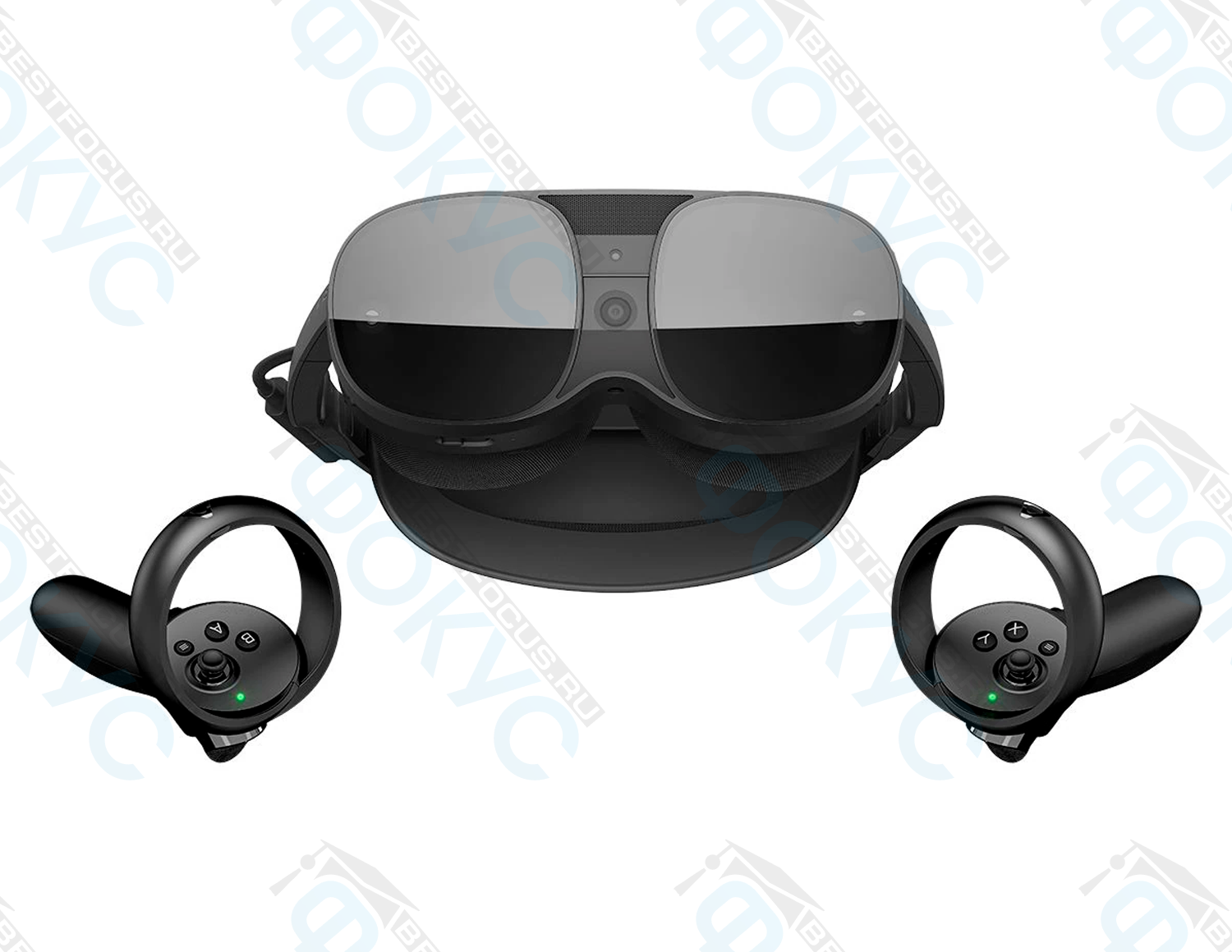 гарнитура виртуальной реальности с двумя контроллерами