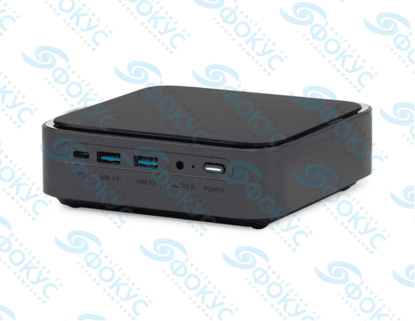 Мини-компьютер Про 419 с портами USB и Type-C фронтальный вид