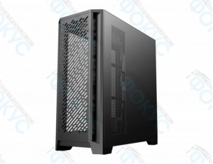 Системный блок с диагональной перфорацией передней панели