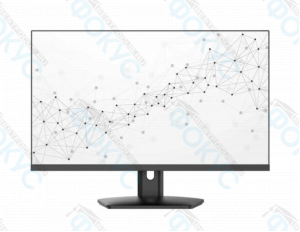 Монитор 23.8 дюйма с тонкими рамками и черной подставкой