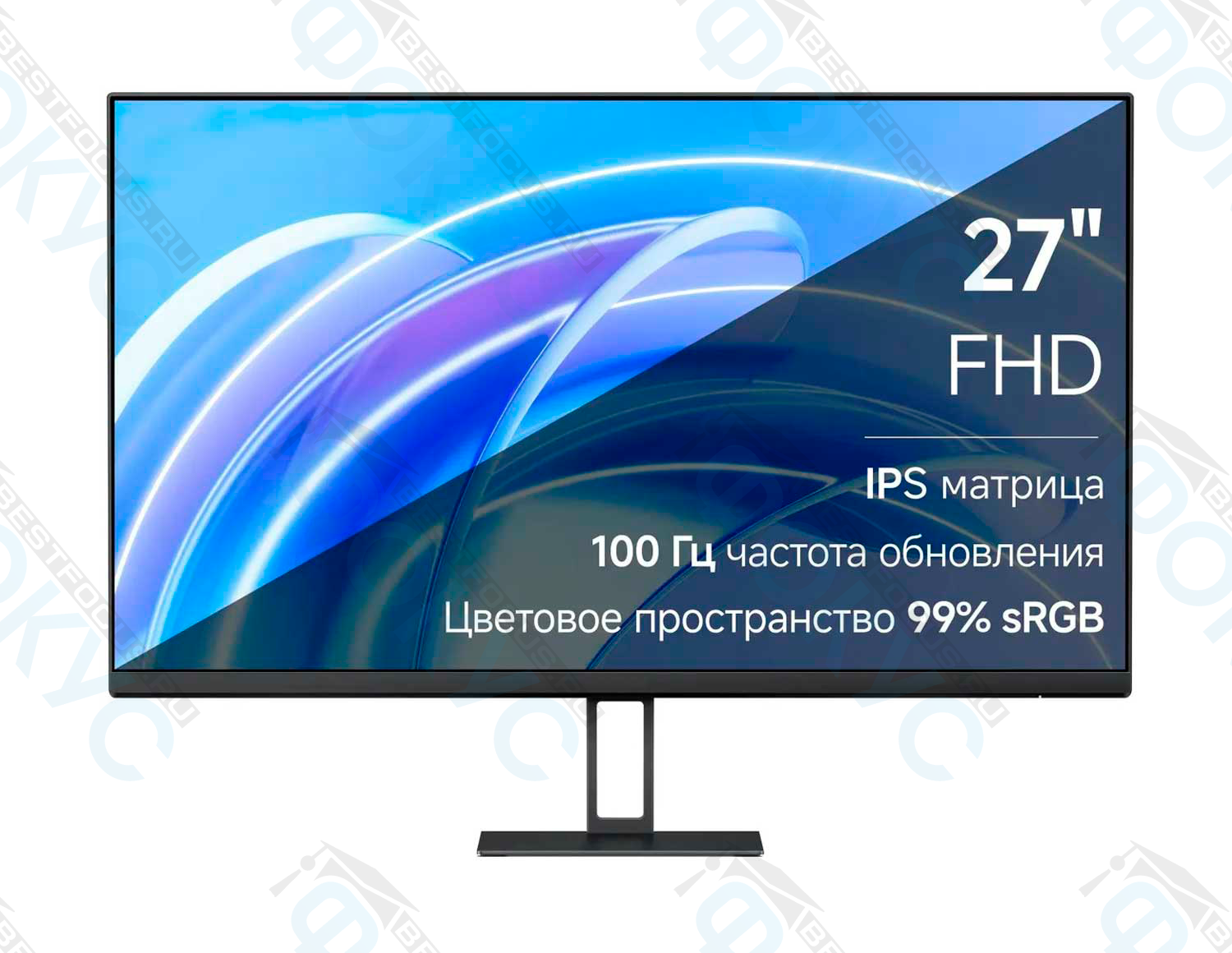 Монитор 27 дюймов с IPS матрицей, частотой 100 Гц и цветовым пространством 99% sRGB