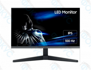 Игровой монитор 27 дюймов MAX487 с ярким неоновым фоном.