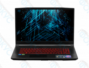 Ноутбук Портатив 549 с красной подсветкой клавиатуры и широким экраном