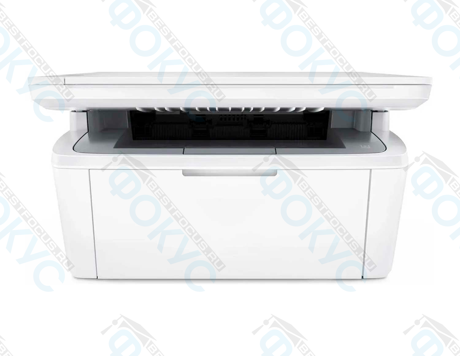Компактное белое лазерное МФУ для печати, копирования и сканирования документов в офисе или школе