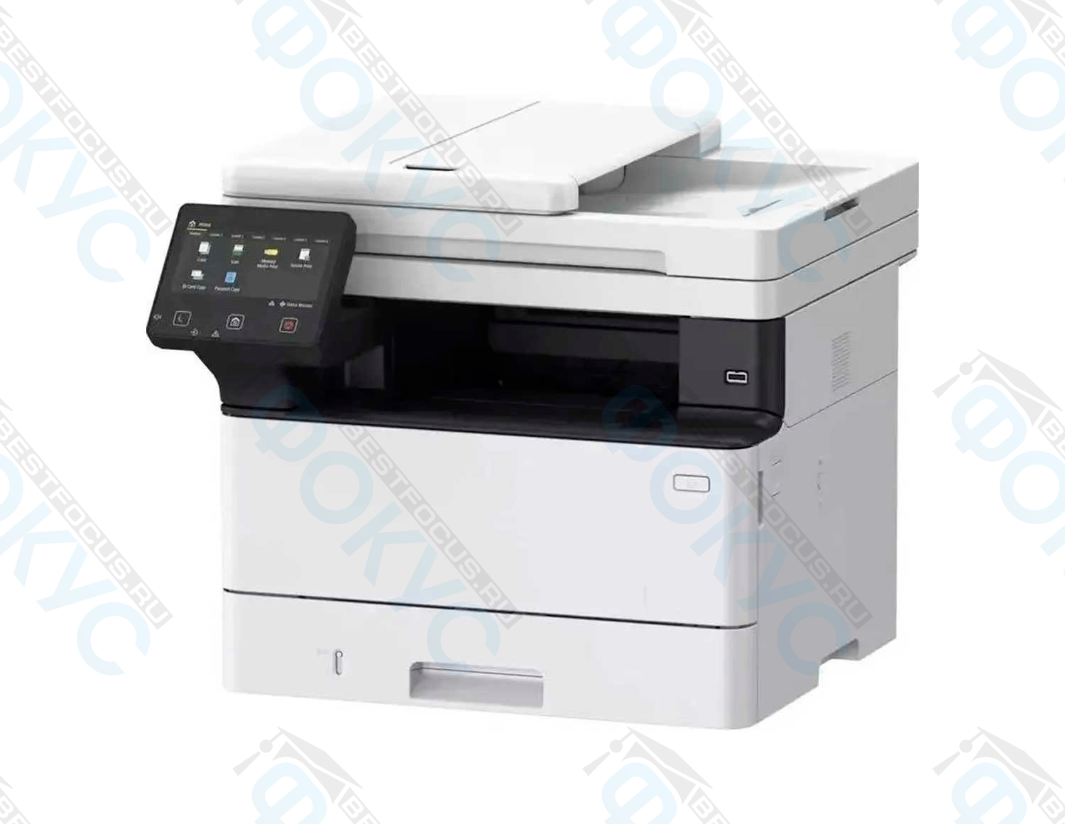 Современное МФУ с сенсорной панелью управления для печати, копирования и сканирования документов в офисе и учебных заведениях