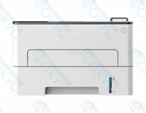 Компактный лазерный принтер с передней загрузкой бумаги и минималистичным дизайном