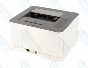 Компактный лазерный принтер с панелью управления и кнопкой включения на верхней части корпуса