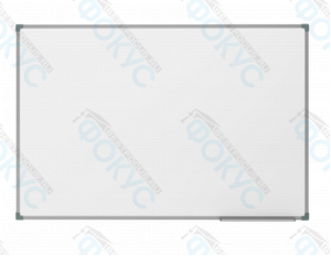 Белая школьная доска с серой алюминиевой рамкой для маркера