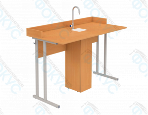 стол лабораторный с сантехникой и мойкой, общий вид