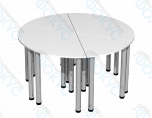 стол модульный круг — комплект из 6 столов
