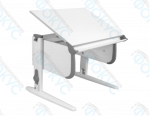 Ученический стол с регулируемой высотой и наклоном столешницы, белый цвет