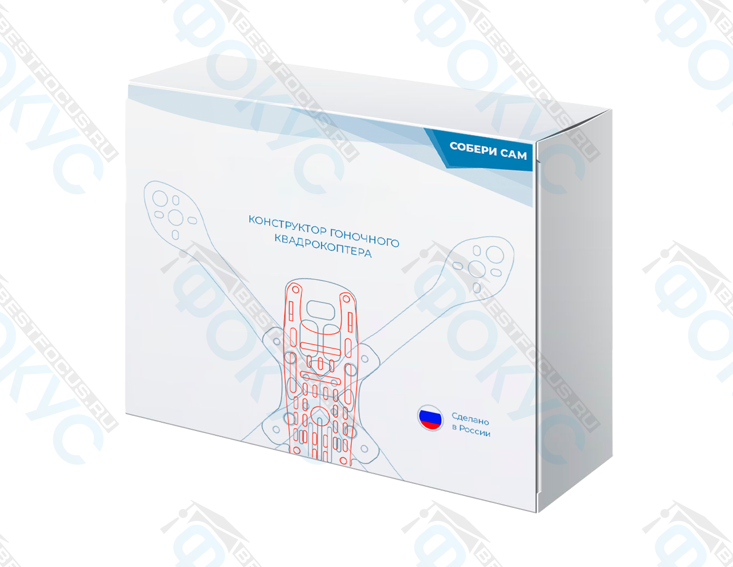 Конструктор гоночного квадрокоптера в коробке