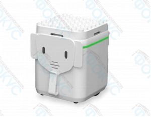 Контейнер учебного робототехнического комплекта «ЛОГОРОБОТ» в форме белого слона с зелёной полосой и крышкой-конструктором