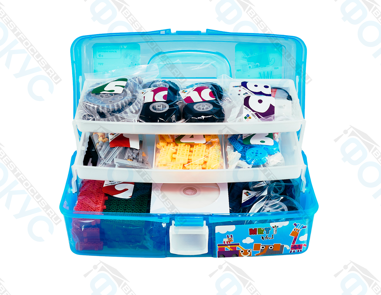 Конструктор по робототехнике «Ручной» — набор деталей, колес и аксессуаров для сборки и программирования обучающих моделей