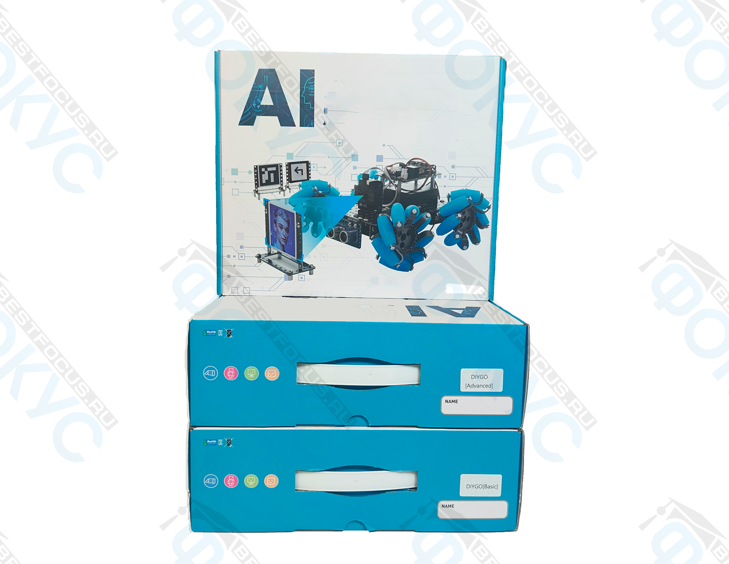 Упаковка расширенного робототехнического набора для углубленного изучения робототехники и подготовки к соревнованиям