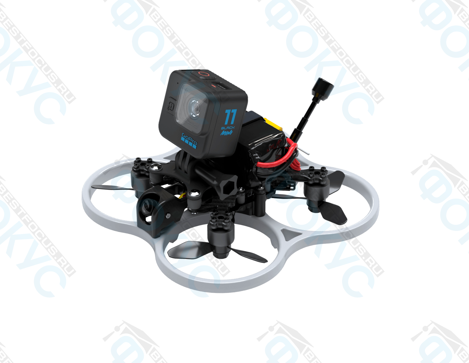 Образовательный квадрокоптер Навигатор FPV с пультом и FPV-шлемом для учебных занятий.