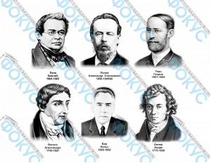 Портреты физиков комплект 35 шт для кабинета физики