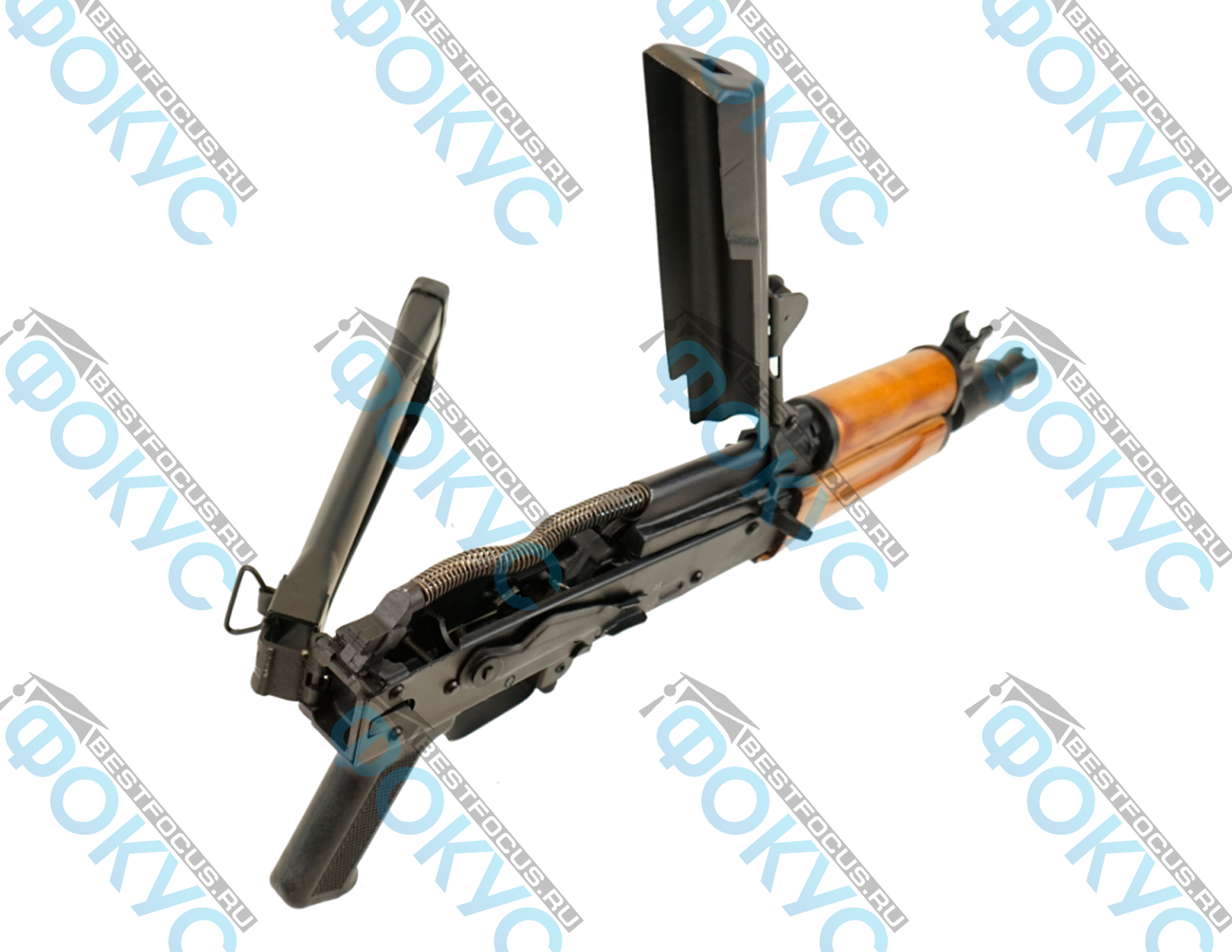 Макет автомата Калашникова АКС-74У в разборе для кабинета ОБЗР и учебных занятий