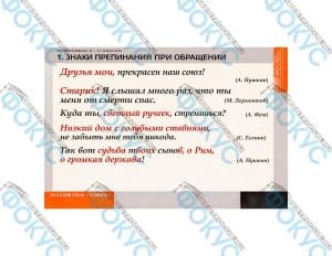 Таблицы демонстрационные по орфографии русского языка для кабинета школы