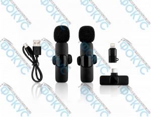 Петличные микрофоны для кабинета музыки в комплекте с ресивером Type-C