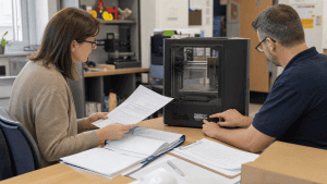 Документы на 3d-принтер — естественная фотография учебного оборудования