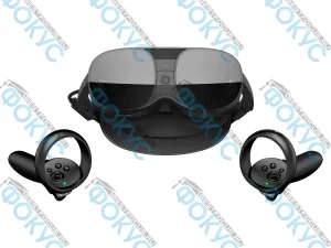VR-очки и контроллеры из набора виртуальной реальности