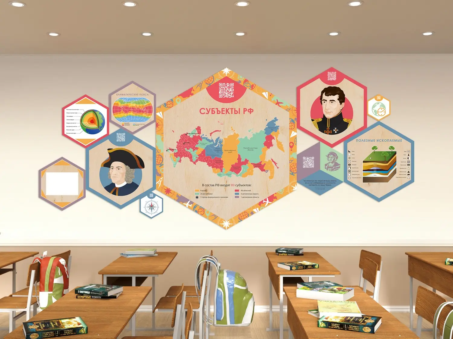 geography-classroom-1 «Фокус» - оснащение образовательных учреждений | Оснащение кабинета географии: карты, глобусы, интерактивные модели и цифровые решения по ФГОС