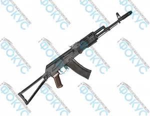 Макет учебный автомат АК-74М со складным прикладом для кабинета ОБЗР и учебных занятий