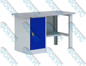 Однотумбовый металлический верстак для кабинета технологии