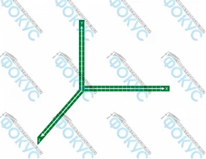 Комплект оси координат для кабинета математики