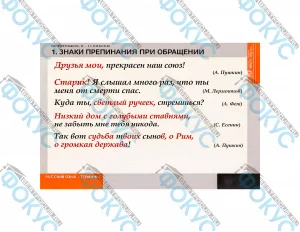 Таблицы демонстрационные по орфографии русского языка для кабинета школы